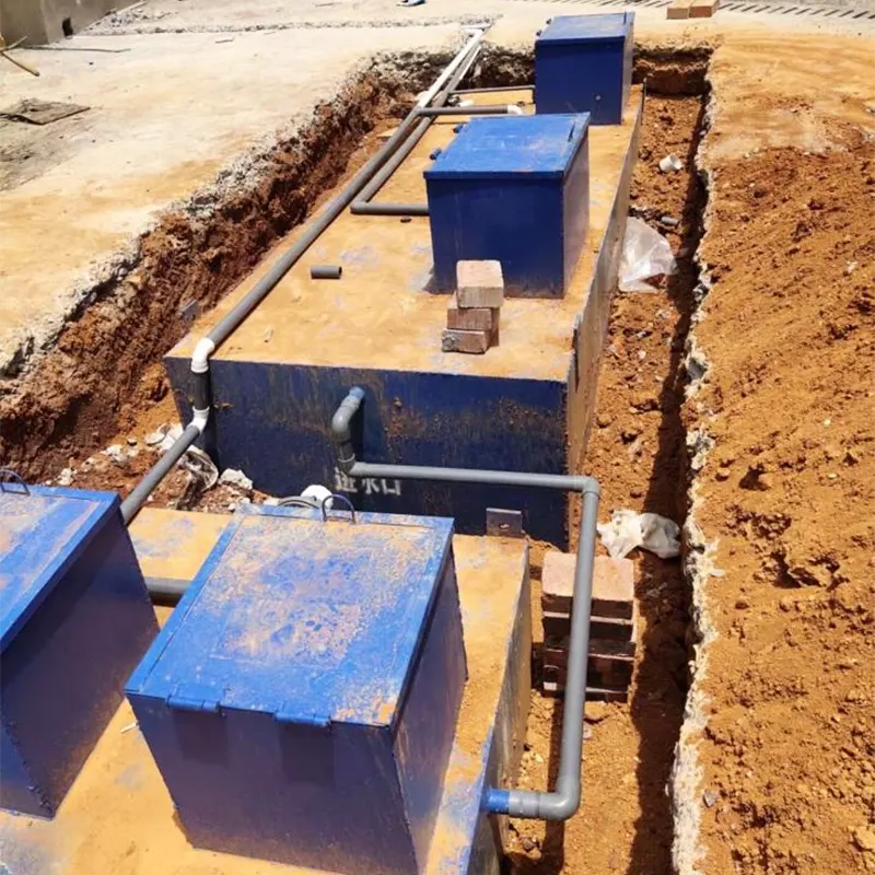 Peralatan Bersaiz Sederhana Komuniti Kumbahan Domestik Terkubur